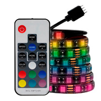 TIRA LED GAMER BALAM RUSH GAMING RBG STRIP SLX10 / 328 MODOS RGB / COBERTURA SELLADA / CONTROL REMOTO / 80 CM / 20 COLORES / 8 RANGOS DE VELOCIDAD / ADHESIVO / IP65 / CONEXION USB / BR-931564