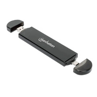 GABINETE MANHATTAN,USB A SDD M.2 NVME Y SATA, TIPO-C MACHO Y TIPO-A MACHO, PARA SSDS 2230/2242/2260/2280