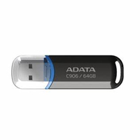 MEMORIA ADATA 64GB USB 2.0 C906 NEGRO (AC906-64G-RBK)