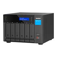 NAS QNAP TVS-H674-I3-16G-US/ 6 BAHIAS NUCLEO CUADRUPLE 3.3GHZ/16GB DDR4 HASTA 64GB/2 PTO 2,5 GBE/USB 3.2 X2/ HOTSWAP/ NO INCLUYE DISCOS/ HDMI 1.4B/ INTEL CORE I3-12100