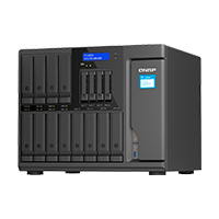 NAS QNAP TS-1655-8G/ 16 BAHIAS /12 SATA DE 3,5 4 SATA DE 2,5/OCHO NUCLEOS 2.8GHZ/8GB DDR4 HASTA 128GB/2 PTO 2,5 GBE/USB 3.2 X4/ HOTSWAP/ NO INCLUYE DISCOS/ ATOM C5125/ TORRE/ HASTA 240 TB