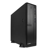 GABINETE ACTECK MINI TORRE SLIM LUBECK GS660 / AC-932530 / FUENTE 500W / MICRO ATX Y MINI ITX / USB 3.0 / VENTILADOR NEGRO / AC-932530