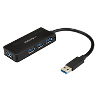 HUB USB 3.0 DE 4 PUERTOS - CONCENTRADOR PORTATIL USB 3.0 SUPERSPEED DE 4 PUERTOS DE 5GBPS CON CARGA RAPIDA - HUB USB 3.1 GEN 1 TIPO A - NEGRO - STARTECH.COM MOD. ST4300MINI