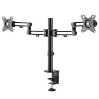 SOPORTE DE ESCRITORIO PARA 2 MONITORES HASTA DE 32 DE MONTAJE VESA - ARTICULADA - 2 BRAZOS GIRATORIOS -EN ALUMINIO ARMDUAL3 - STARTECH.COM MOD. ARMDUAL3