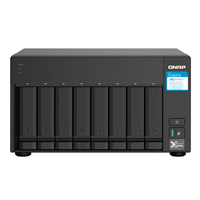 NAS QNAP TS-832PX-4G/ 8 BAHIAS SATA HDD DE 3,5/ NUCLEO CUADRUPLE 1.7GHZ/4GB DDR4 SODIMM AMPLIABLE A 16GB/2 PTO 2,5 GBE /2 PTO 10 GBE /USB 3.2 X3/ HOTSWAP/ NO INCLUYE DISCOS/ HASTA 144TB