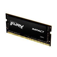 MEMORIA RAM KINGSTON SODIMM DDR4 8GB 3200MT/S FURY IMPACT BLACK CL20 260PIN 1.2V C/DIFUSOR DE CALOR P/LAPTOP KF432S20IB/8
