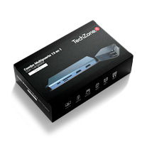 DOCKING STATION TECHZONE TZ21DS2C ADAPTADOR MULTIPUERTO USB 3.0 HDMI VGA SD
