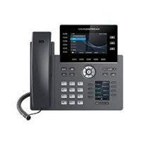 TELEFONO IP GRANDSTREAM GRP2616/ 6 CUENTAS SIP 6 LINEAS PANTALLAS DUALES LCD A COLOR BLUETOOTH WIFI 2 PUERTOS 10/100/1000 SOPORTA EHS SOPORTA POE E INCLUYE ELIMINADOR