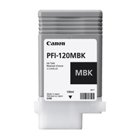 TANQUE DE TINTA CANON PFI-120MBK NEGRO MATE, CAPACIDAD 130 ML