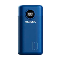 BATERIA DE RESPALDO ADATA POWER BANK P10000QCD 10000MAH/2 USB A/ 1 USB C/INDICADOR DE CARGA DIGITAL COLOR AZUL (AP10000QCD-DGT-CDB)