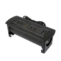 CAJA CONEXIÓN,MANHATTAN,164856, ENCHUFE/USB/HDMI/VGA/RED, PARA MESA