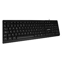 TECLADO ACTECK INSPIRE TA210 / ALAMBRICO USB / ESPAÑOL / 105 TECLAS / WINDOWS / MEMBRANA / NEGRO / AC-928946