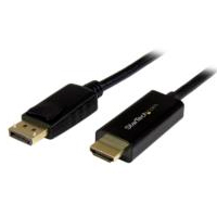 CABLE ADAPTADOR DE 2M DISPLAYPORT A HDMI - COLOR NEGRO - ULTRA HD 4K - STARTECH.COM MOD. DP2HDMM2MB