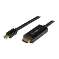 CABLE CONVERTIDOR MINI DISPLAYPORT A HDMI DE 2M - COLOR NEGRO - ULTRA HD 4K - STARTECH.COM MOD. MDP2HDMM2MB