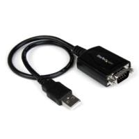 CABLE ADAPTADOR DE 0.3M USB A PUERTO SERIE SERIAL RS232 CON RETENCIN DEL PUERTO DE ASIGNACIN COM - 1X DB9 MACHO - 1X USB A MACHO - STARTECH.COM MOD. ICUSB232PRO