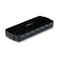 HUB USB 3.0 DE 7 PUERTOS - CONCENTRADOR USB 3.0 DE 7 PUERTOS - HUB DE ESCRITORIO CON ADAPTADOR DE ALIMENTACIN - COLOR NEGRO - STARTECH.COM MOD. ST7300USB3B
