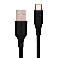 CABLE VORAGO CAB-C01B USB-TIPO C 1 METRO CARGA RAPIDA NEGRO
