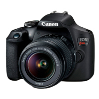 CAMARA CANON EOS REBEL T7, 24.1 MP, LENTE EF-S 18-55MM, SENSOR CMOS, PROCESADOR DIGIC 4, VIDEO FULL HD 1080, ISO FOTO 6400- VIDEO 6400, PUNTOS DE ENFOQUE 9 AF, LCD 3.0 PULGADAS