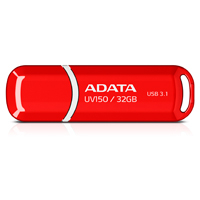 MEMORIA ADATA 32GB USB 3.2 UV150 ROJO (AUV150-32G-RRD)