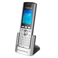 TELEFONO IP WIFI GRANDSTREAM WP820/2 CUENTAS SIP 2 LINEAS PANTALLA A COLOR BLUETOOTH BOTON PUSH TO TALK CONECTOR MICRO USB 3.5 MM PLATA