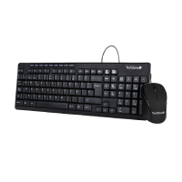 TECLADO/MOUSE TECHZONE TZ19COMB01-LA ALAMBRICO USB ERGONOMICO NEGRO
