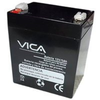 BATERIA DE REEMPLAZO VICA 12V 5AH, GENERICA COMPATIBLE CON EL 80% DE NO BREAKS DE OTRAS MARCAS, 1 AÑO DE GARANTIA