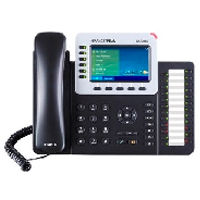TELEFONO IP GRANDSTREAM GXP2160 / 6 CUENTAS SIP 6 LINEAS 2 PUERTOS GIGABIT BLUETOOTH 24 TECLAS BLF CONECTOR RJ9 COMPATIBLE CON EHS PANTALLA LCD A COLOR SOPORTA POE E INCLUYE ELIMINADOR