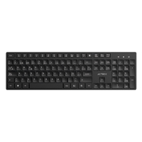 TECLADO ACTECK VANTAGE AERO TI555 / INALAMBRICO DONGLE USB / ESPAÑOL / MULTIMEDIA / WINDOWS / 105 TECLAS / NEGRO / AC-943468