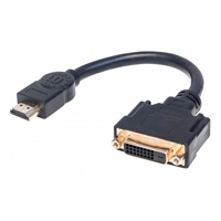 CABLE HDMI,MANHATTAN,354592, - DVI-D M-H  20CM