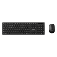 KIT ACTECK CREATOR VANTAGE PRIME MK555 / TECLADO Y MOUSE / INALAMBRICO DONGLE USB / ERGONOMICO / WIN / ESPAÑOL / MEMBRANA / 105 TECLAS / 1600 DPI AJUSTABLE / 4 BOTONES / OPTICO / NEGRO / AC-943499