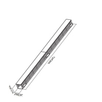 ORGANIZADOR DE CABLES NORTH SYSTEM 42 U.R. SENCILLO VERTICAL 19 PULGADAS DUCTO 3X3 PULGADAS NEGRO LISO