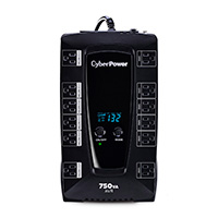 NO BREAK CYBERPOWER (AVRG750LCD) 760VA / 450 WATTS, INTERACTIVO, TORRE, PANTALLA LCD, 12 × NEMA 5-15R, 6 RESPALDO Y 6 SUPRESIÓN, 3 AÑOS INCLUYENDO BATERÍA.
