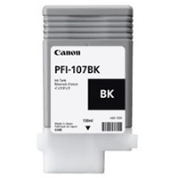 TANQUE DE TINTA CANON PFI-107BK NEGRO, CAPACIDAD 130 ML