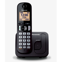 TELEFONO PANASONIC KX-TGC210MEB INALAMBRICO PANTALLA LCD COLOR AMBAR ALTAVOZ IDENTIFICADOR DE LLAMADAS 50 NUMEROS EN DIRECTORIO NEGRO