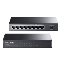 SWITCH | TP-LINK | TL-SF1008P | 8 PUERTOS |RJ45 10/100 MBPS |NO ADMINISTRABLE |  4 PUERTOS POE | PARA ESCRITORIO