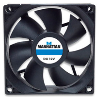 VENTILADOR,MANHATTAN,700320, 80X80X25 MM, 4 PINES,GABINETE CPU