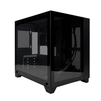 GABINETE GAME FACTOR CSG570 MATX FISHTANK, DOBLE CRISTAL, USB 3.0, S/FTE, NEGRO
